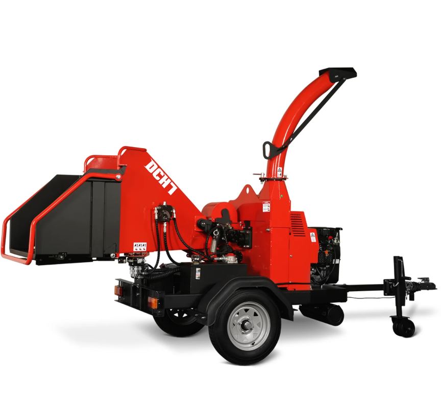 25hp 750cc Twin Cylinder ZONSEN Petrol Engine 7" Hydraulic Feeding Wood Chipper, DCH7