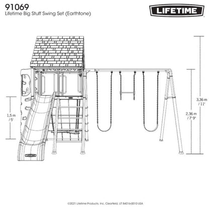 Lifetime Big Stuff Swing Set