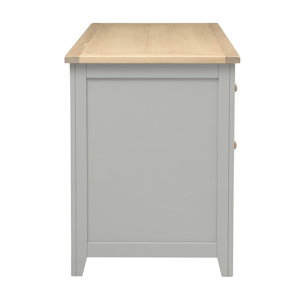 Chester Dove Grey Breakfast Bar Island and Stools Set