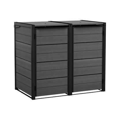 Keter Double 480 L Weatherproof Wheelie Bin Storage Unit
