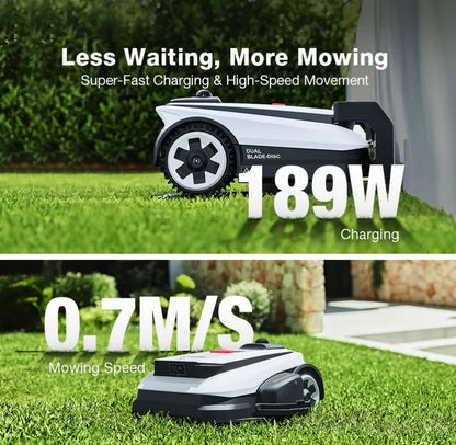 GOAT A3000 LiDAR PRO Robot Lawn Mower (360° LiDAR Navigation, Trimmer Mowing, TrueEdge Precision)