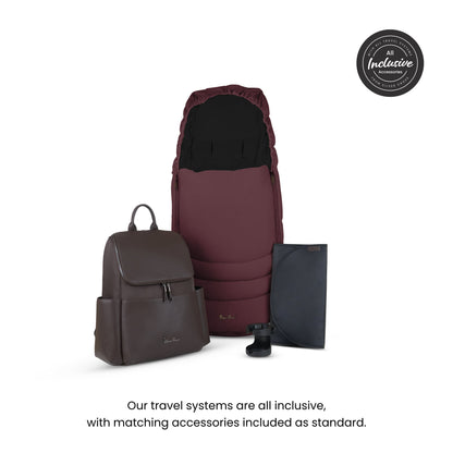 Silver Cross Cove 360 Pushchair Travel System Damson