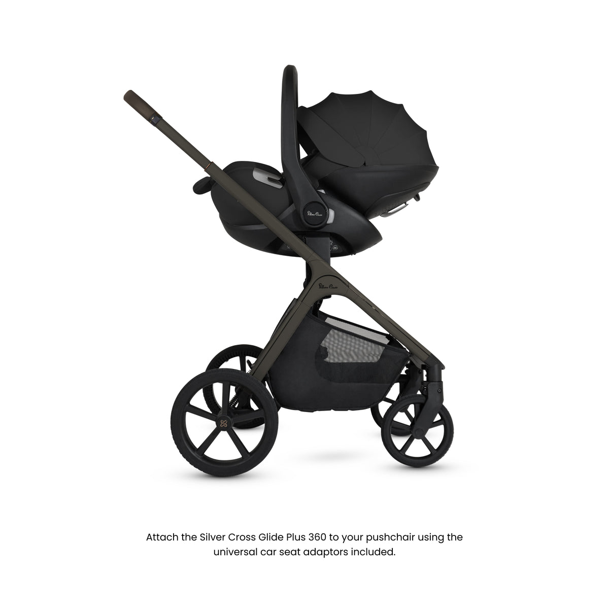 Silver Cross Cove 360 Pushchair Travel System Damson