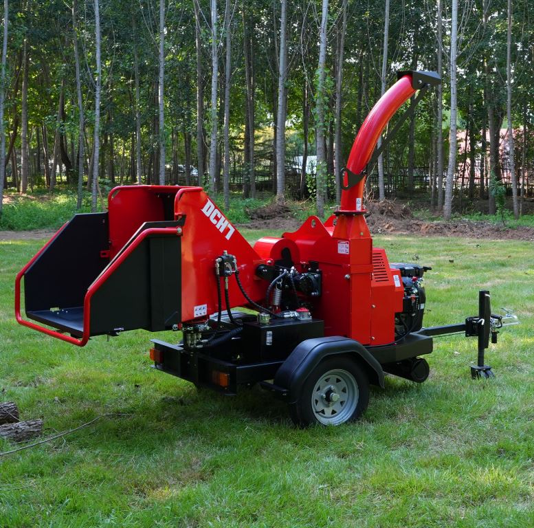 25hp 750cc Twin Cylinder ZONSEN Petrol Engine 7" Hydraulic Feeding Wood Chipper, DCH7