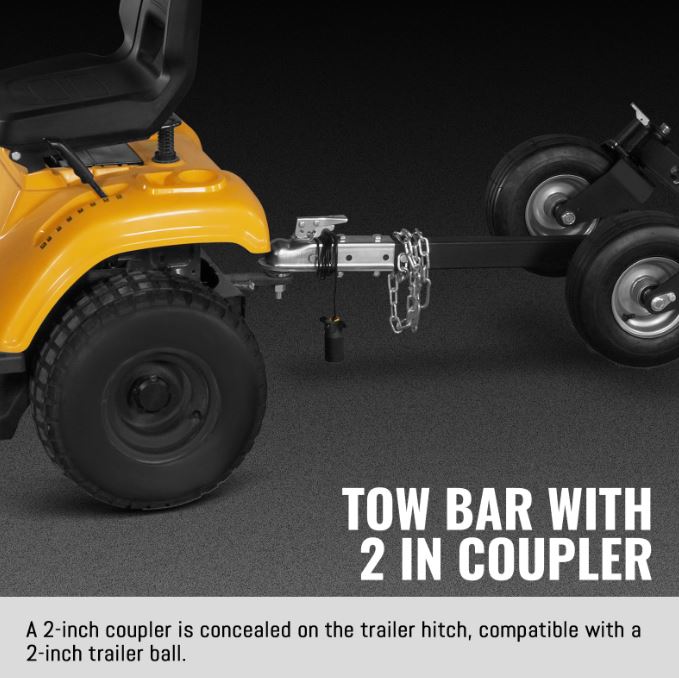 6 inch KOHLER E-Start 429cc 14HP Gas Powered 4 - Wheel Drum Wood Chipper with Taillight , B150