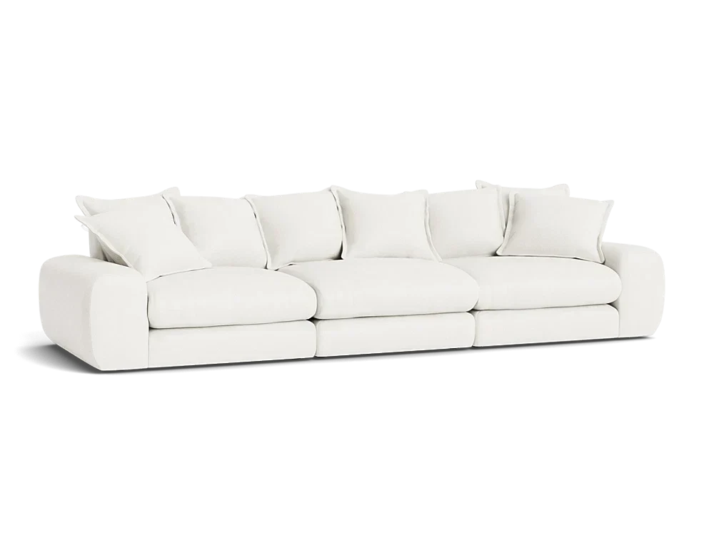 Wodge Modular Sofa - Large - Boucle - Whipped Cream - White