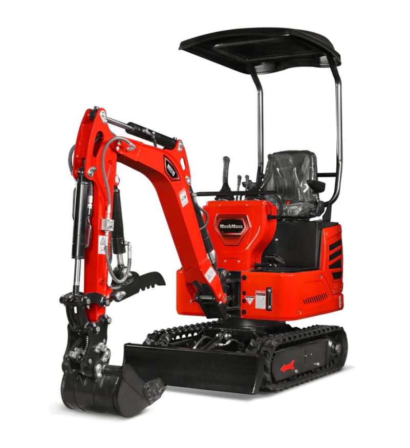 Mini Compact Excavator H-O-N-D-A GX390 Engine, 65.7" Max. Digging Depth, 1Ton, 2280 LBS Operating Weight