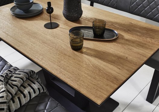 Venus Dining Table, High Back Dining Bench and Low Dining Bench