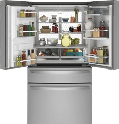 GE Refrigerator 27.9 Smart Fingerprint Resistant French Door