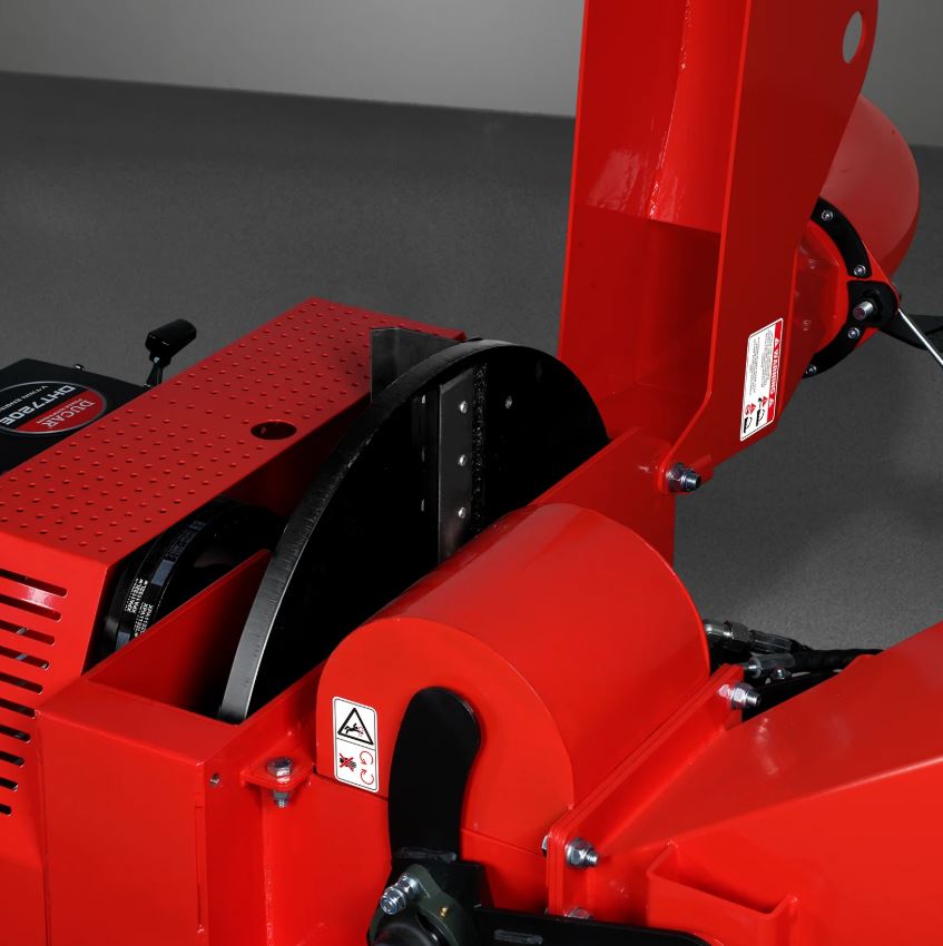 25hp 750cc Twin Cylinder ZONSEN Petrol Engine 7" Hydraulic Feeding Wood Chipper, DCH7