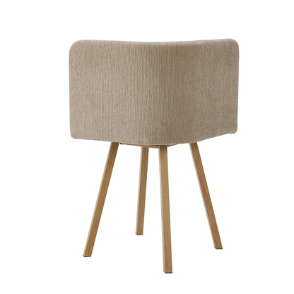 Ava Space Saver 4 Seater Dining Table and Chairs - Mushroom