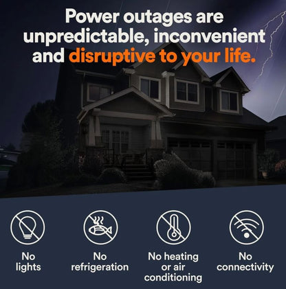 Guardian Series 22 kW/19.5 kW Air Cooled Home Standby Generator with Wi-Fi and Whole Home 200 Amp Transfer Switch