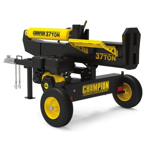 Champion Power Equipment 37-Ton Horizontal/Vertical Full Beam Gas Log Splitter with Auto Return