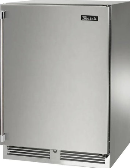 Perlick Signature Series 24-Inch 5.2 cu. ft. Capacity Built-In Beverage Center with 5.2 cu. ft. Capacity in Stainless Steel (HP24BS-4-1L & HP24BS-4-1R)