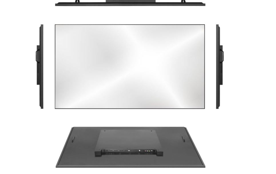 Soulaca 55 inches Smart Waterproof Mirror TV 4K UHD webOS Built-in ATSC DTV Tuner Voice Control, Large Bathroom & Indoor Hotel Resort Television Wall-Mount Big Screen Pool