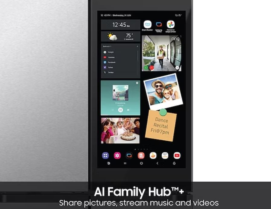 Bespoke 4-Door Flex Refrigerator (29 cu. ft.) AI Family Hub/AI Vision