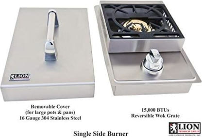 Lion Premium Grills L90000 40-Inch Built-In Commercial Stainless Steel Natural Gas Grill