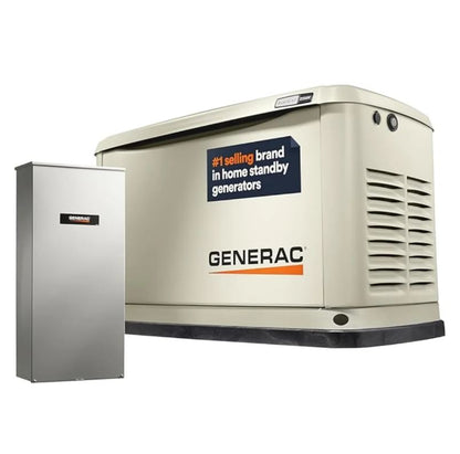 Guardian Series 22 kW/19.5 kW Air Cooled Home Standby Generator with Wi-Fi and Whole Home 200 Amp Transfer Switch