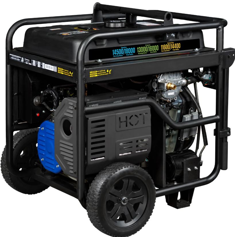 Westinghouse 14,500W Push Button Start Power Generator, CO Sensor