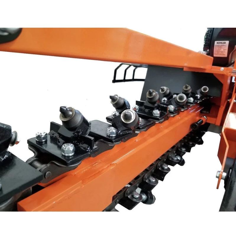 Detail K2 OPT118 18 in. 7 HP Trencher with kohler CH270 Command PRO Commercial Gas Engine