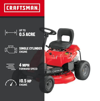 Craftsman 30″ 10.5 HP 344cc 6-Speed Riding Lawn Mower