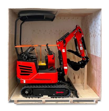 Mini Compact Excavator H-O-N-D-A GX390 Engine, 65.7" Max. Digging Depth, 1Ton, 2280 LBS Operating Weight