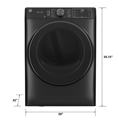 GE® ENERGY STAR® 7.8 cu. ft. Capacity Smart Front Load Electric Dryer with Steam and Sanitize Cycle