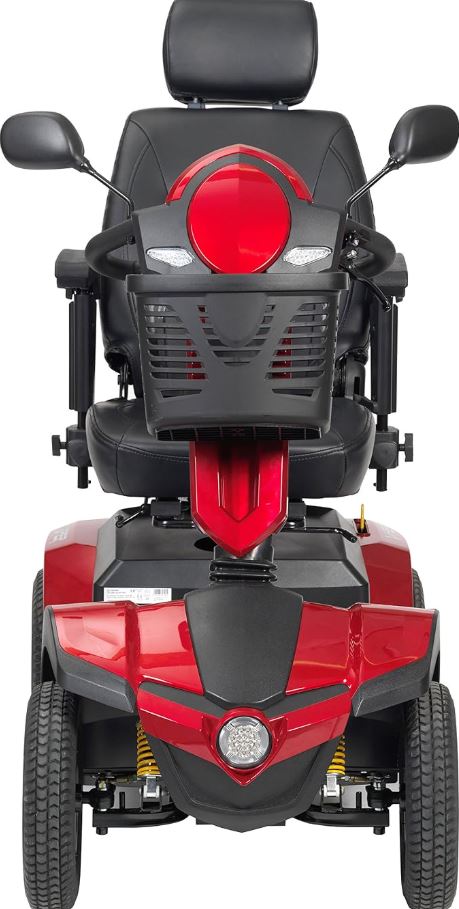 Drive Medical Panther Captain Seat 4 Wheel Heavy-Duty Scooter, Red, 20 Inch