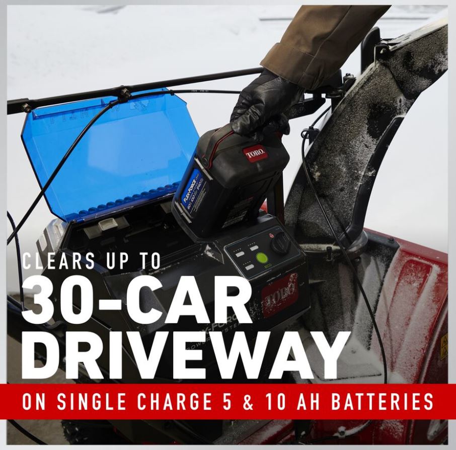 Toro 60V MAX* 24 in. (61 cm) SnowMaster® Single-Stage Snow Blower - (1) 10.0Ah & (1) 5.0Ah Batteries Included