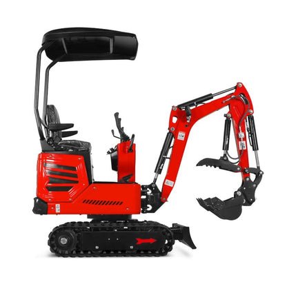 Mini Compact Excavator H-O-N-D-A GX390 Engine, 65.7" Max. Digging Depth, 1Ton, 2280 LBS Operating Weight