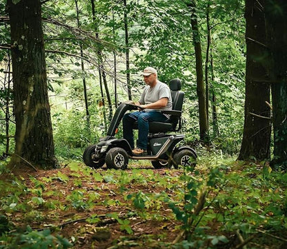 Pride Mobility Baja Wrangler 2 Outdoor Scooter - Comfort Mobility for Adults, 450 Lbs Weight Capacity, 75 Ah Battery, True Blue, 18"-18-20" Seat Size - BA400