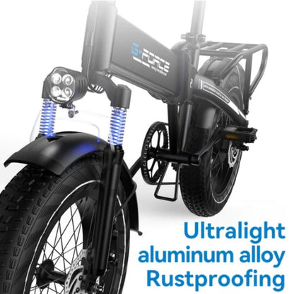 G-Force 750W T42 Folding Fat Tire Electric Bike