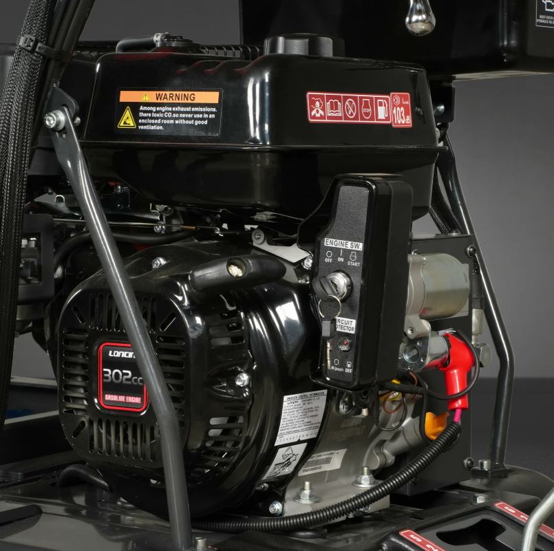 1100lbs Capacity E-Start 10HP 302cc Gas Engine Tracked Dumper Hydraulic Tipping and Lifting with Front Shovel