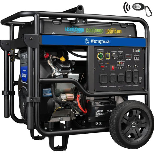 Westinghouse 14,500W Push Button Start Power Generator, CO Sensor