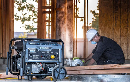 Pulsar G12KBN Heavy Duty Portable Dual Fuel Generator - 9500 Rated Watts & 12000 Peak Watts - Gas & LPG - Electric Start - Transfer Switch & RV Ready - CARB Compliant