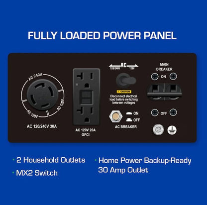 DuroMax XP5500EH 5,500 Watt Portable Dual Fuel Generator