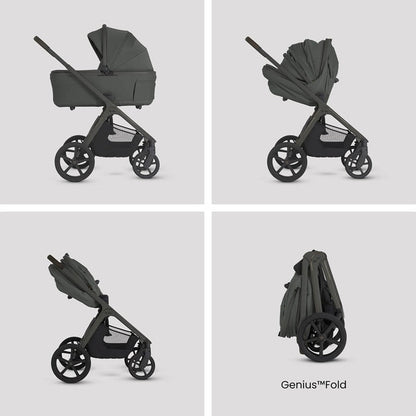 Silver Cross Travel System 360 Spin Luxury Carrycot Bundle