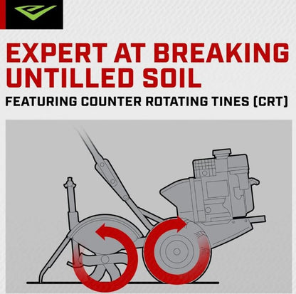 EARTHQUAKE Victory Rear Tine Tiller 209cc 4-Cycle Viper Engine Model 39381 Red/Black
