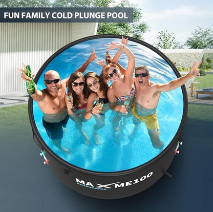 2-in-1 Inflatable Ice Bath Tub, Cold Plunge Pool, Hot Tub, 852 Gallons, Heat & Cool Chiller Compatible, Best Cold Plunge Tub For Athletes Families Home Spa Indoor Outdoor Use4-6 Adults
