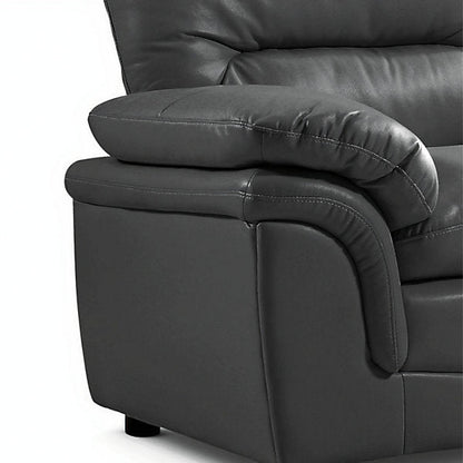 Verona Grey Leather Aire 3+1 Seater Sofa Set Collection