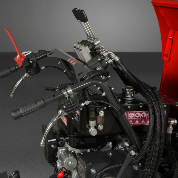 1100lbs Capacity E-Start 10HP 302cc Gas Engine Tracked Dumper Hydraulic Tipping and Lifting with Front Shovel