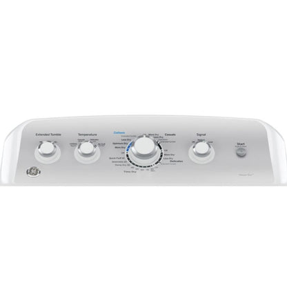 GE® 7.2 cu. ft. Capacity aluminized alloy drum Electric Dryer with Sensor Dry