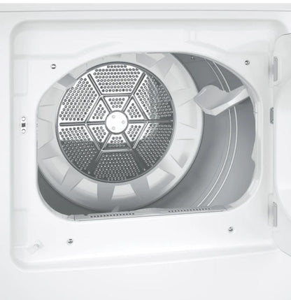 GE® 7.2 cu. ft. Capacity aluminized alloy drum Electric Dryer with Sensor Dry