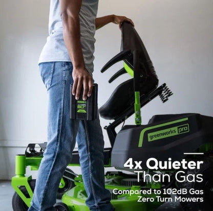 Greenworks Pro Crossover Zero Turn 42-in Lithium Ion Electric Riding Lawn Mower