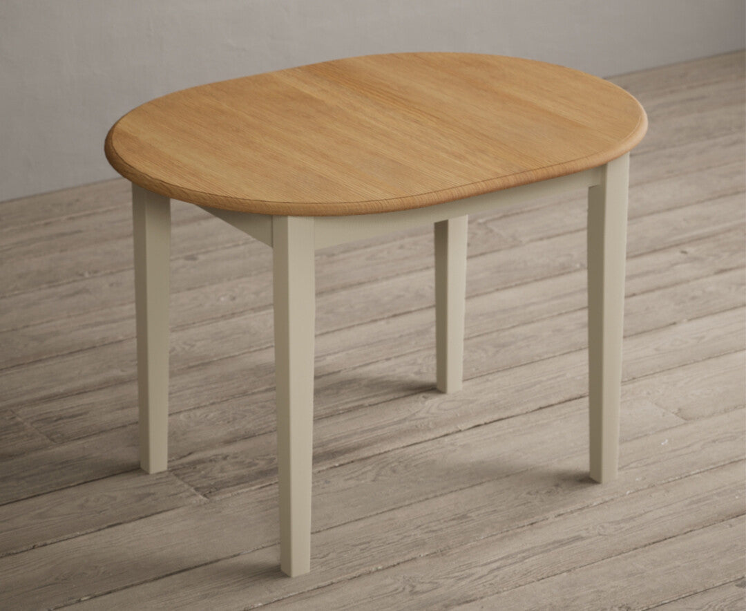Extending Warwick Oak and Cream Painted Dining Table with Warwick Chairs