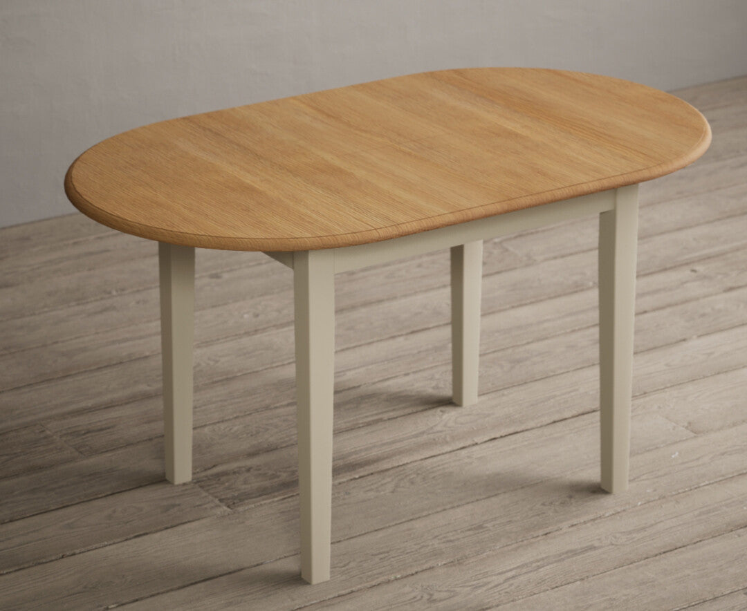 Extending Warwick Oak and Cream Painted Dining Table with Warwick Chairs